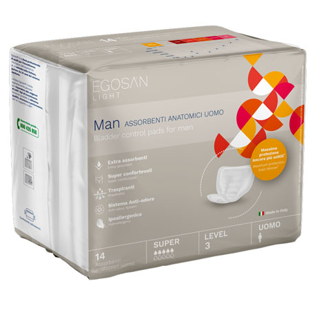 Pannolino sagomato egosan uomo level 3 super conf. da 14 pz. 