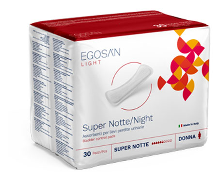 Pannolino sagomato egosan light super notte - conf. da 30 pz. 