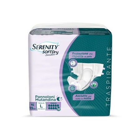 Pannolone mutandina sensitive maxi plus mis. l cf.15 pz 
