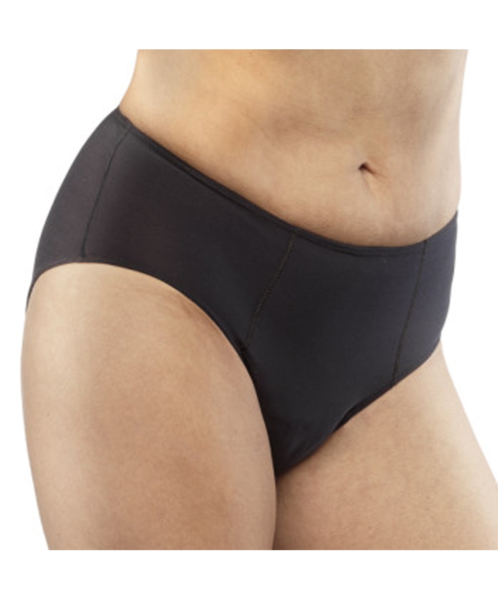 Slip assorbente donna DUALdry con doppio assorbente lavabile, assorbenza extra e tessuto traspirante con tecnologia antiodore integrata.