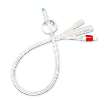 Catetere foley 3vie ch 18 silicone c/palloncino 30 