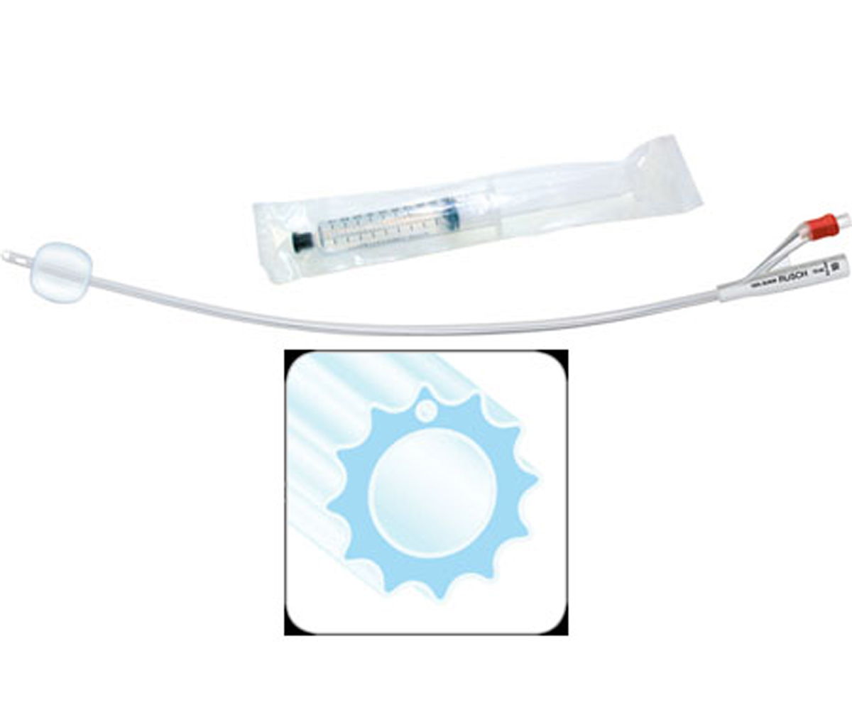 Catetere foley profil a permanenza silicone scanalato 2 vie cm.31 ch 10 