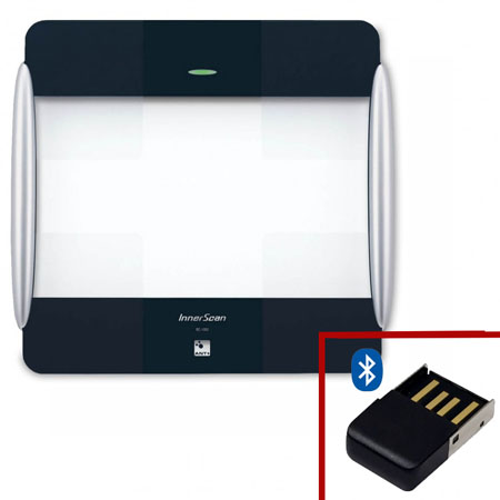 Bilancia wunder bc1000 wireless con 4 elettr.+ sw + chiavetta usb 