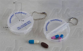 Portapillole portatile 2 scomparti 