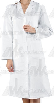 Camice medico donna bianco tg.40 tessuto 