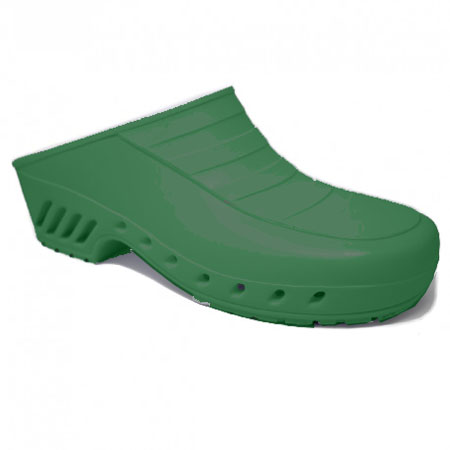 Zoccolo autoclavabile-antistatico verde mis.47-48 