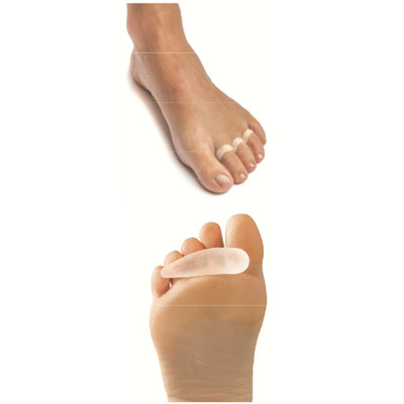 Cresta universale per le dita a martello a tre anelli mis. s piede dx 