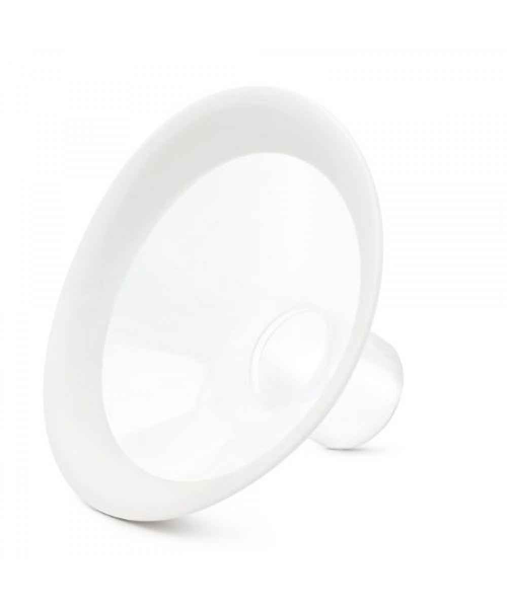 Coppa per il seno Medela PersonalFit Flex da 27mm, confezione da 2 pezzi. Design ergonomico con angolo a 105° e bordo morbido per un’estrazione confortevole.