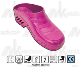 Zoccolo autoclavabile-antistatico fucsia mis.35 