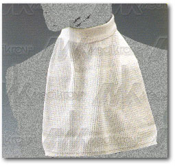 Collarino x tracheotomia col.bianco in cotone. 