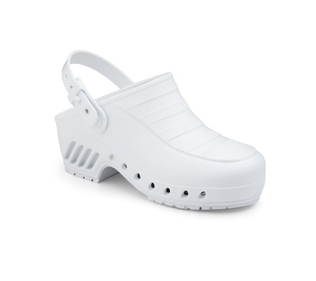 Zoccolo autoclavabile-antistatico con cinturino bianco mis. 41 