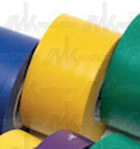 Cerotto reggi calzini parastinchi cm. 3,8 x 20 mt. colore giallo 