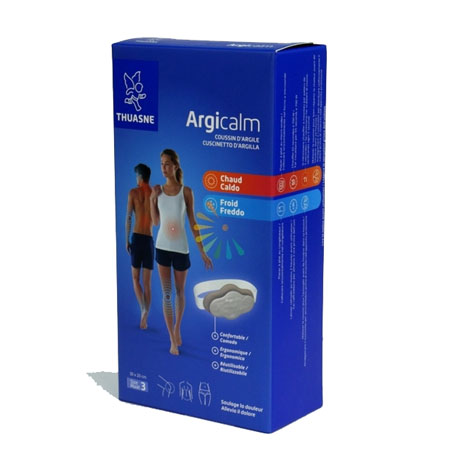 Termoterapia: argicalm t2 ter.caldo /freddo a base di argilla 13x26cm. 