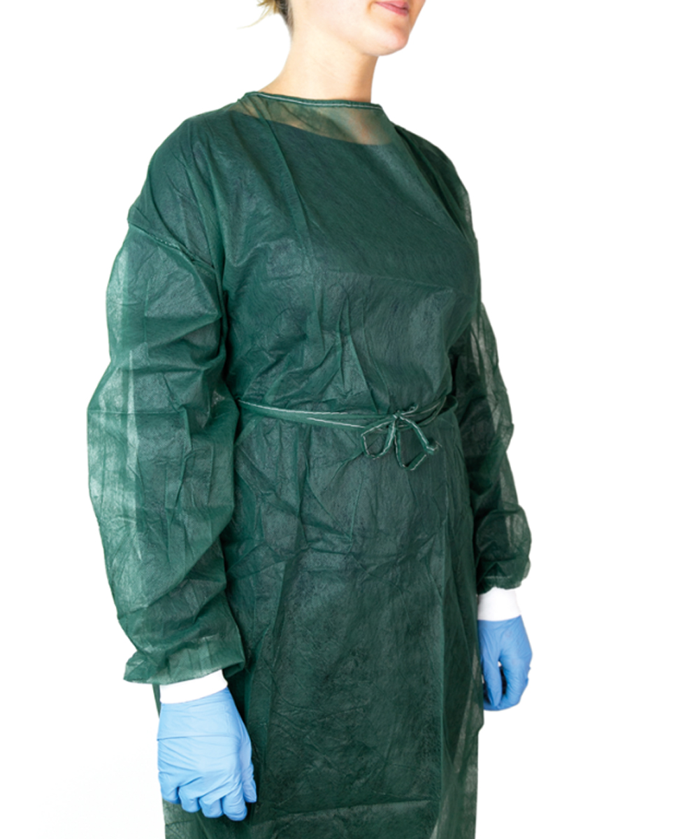 Camice chirurgico tnt str polsini/cotone cint/vita lacci/collo 