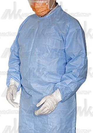 Camice chirurgico sms 45gr. str. mis. 8l colore celeste 