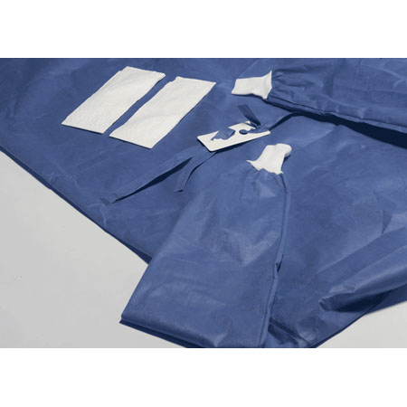 Camice chirurgico sms 43 gr. str. mis. xl colore azzurro 