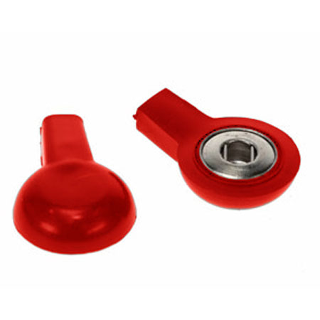 Adattatore c/presa femmina 2mm ed attacco a clip - rosso conf. 10 pz. 