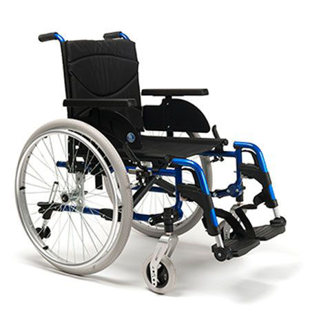 Carrozzina con ruote gonfiab. v500 seduta cm. 44 