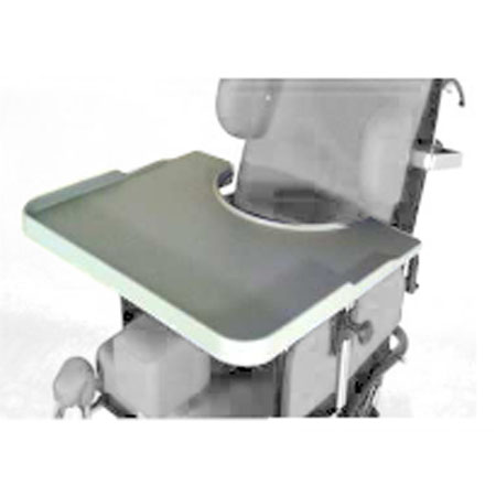 Tavolo con incavo e bordi profond. regolabile per carrozzina 92n 