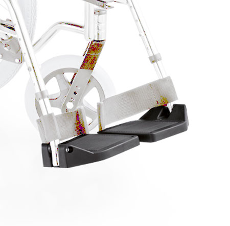 Pedane (coppia) in nylon con cann. a l per carrozzina panda 