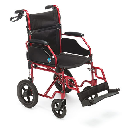 Carrozzina da transito in alluminio con seduta cm.43 