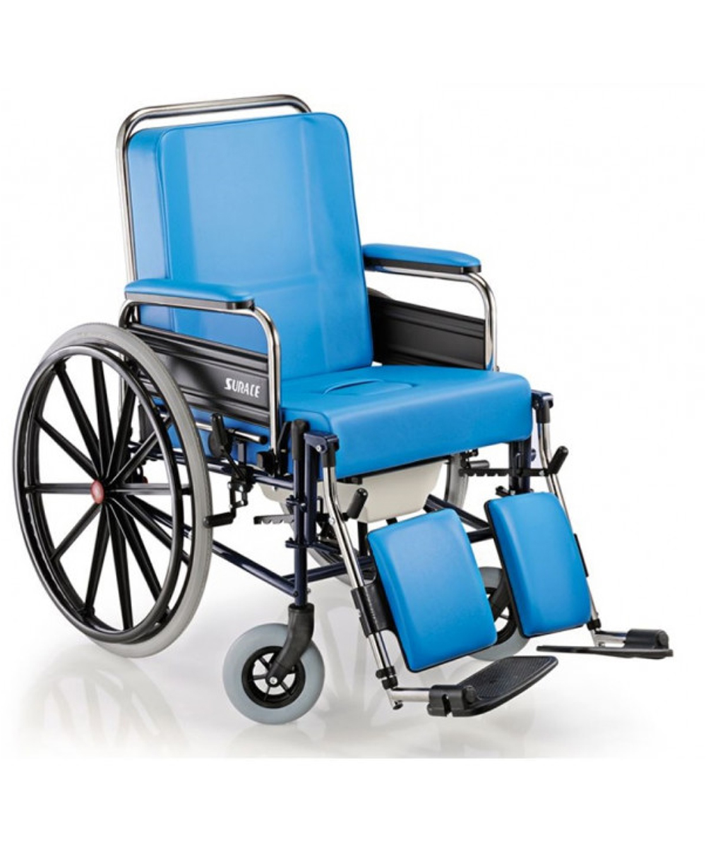 Carrozzina comoda grazia 787 con wc xl seduta cm. 55,5 