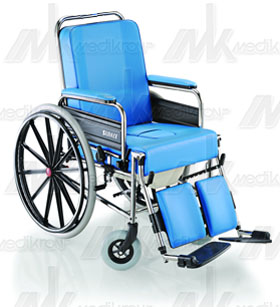 Carrozzina comoda grazia con wc seduta cm. 43 