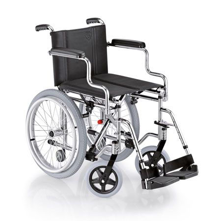 Carrozzina piegh. panda, sed. 42cm ruote estraz. rap. e ruote ascensore 