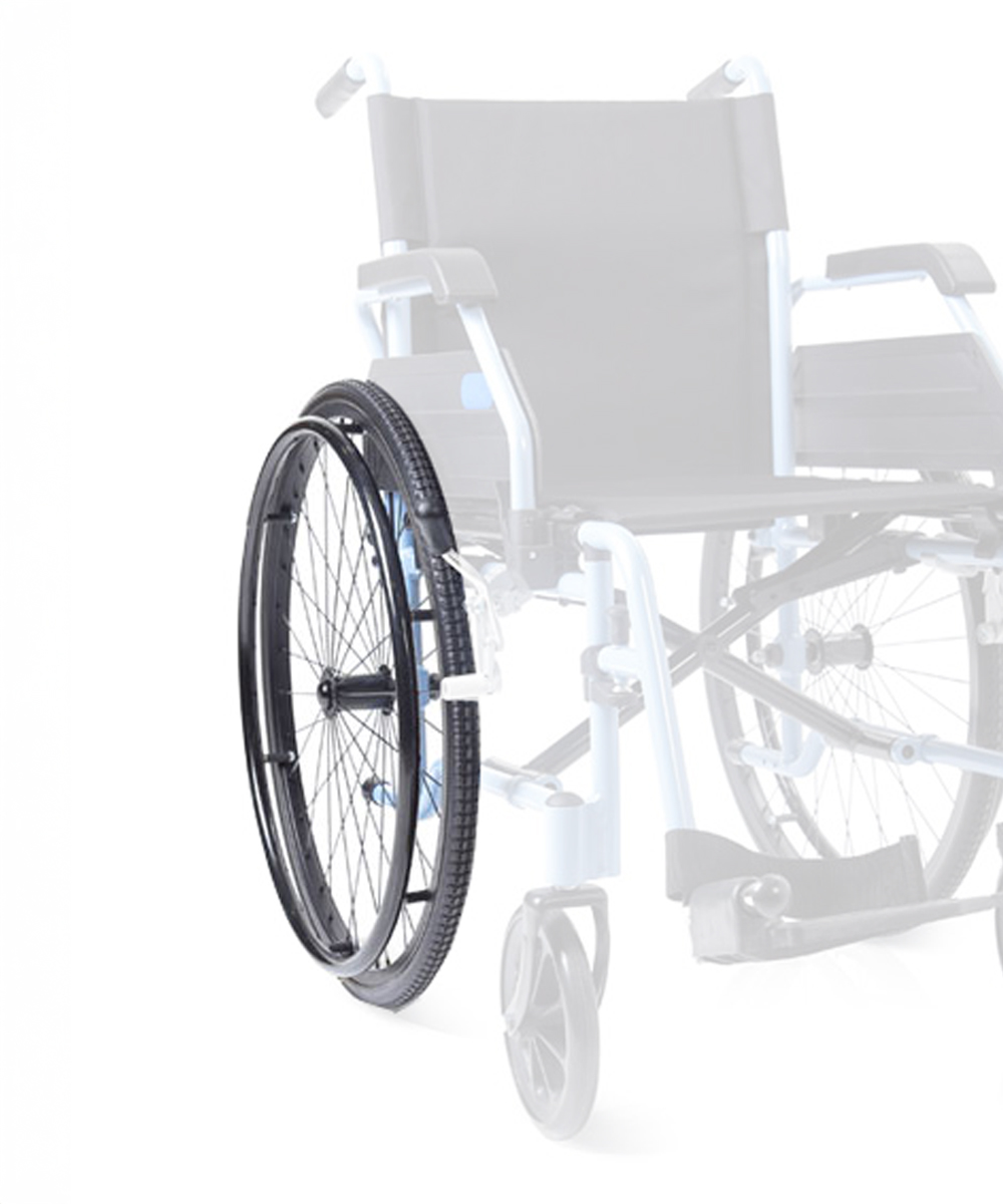 Ruota sgancio rapido per carrozzina helios cp770/780/785/790 coppia 