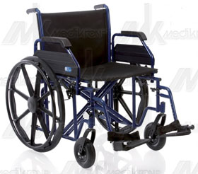 Carrozzina piegh. ardea serie plus x obesi seduta cm.50 port. 200kg.max 