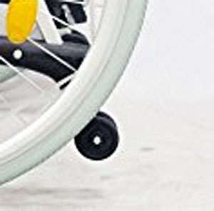 Ruotine antiribaltamento carrozzina simply (coppia) 