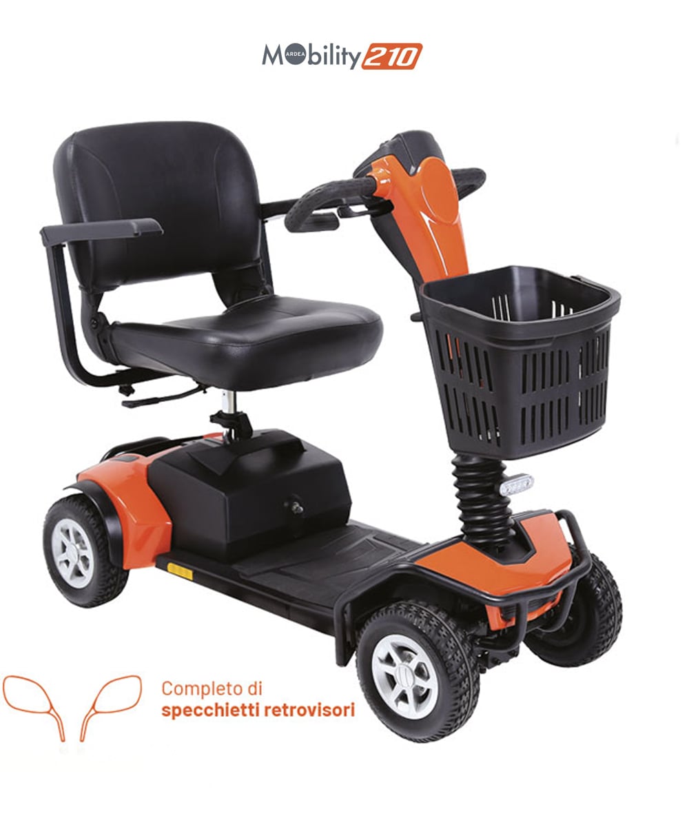 Scooter elettrico a 4 ruote ARDEA MOBILITY 210 per disabili e anziani con sedile girevole e autonomia fino a 21 km