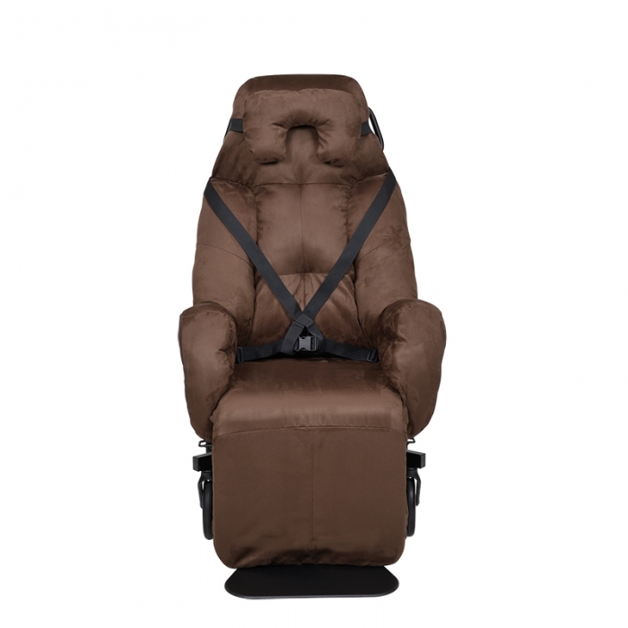 Poltrona elysee su telaio c/ruote da trans.+tavol.+cusc.p.t sed.44cm 