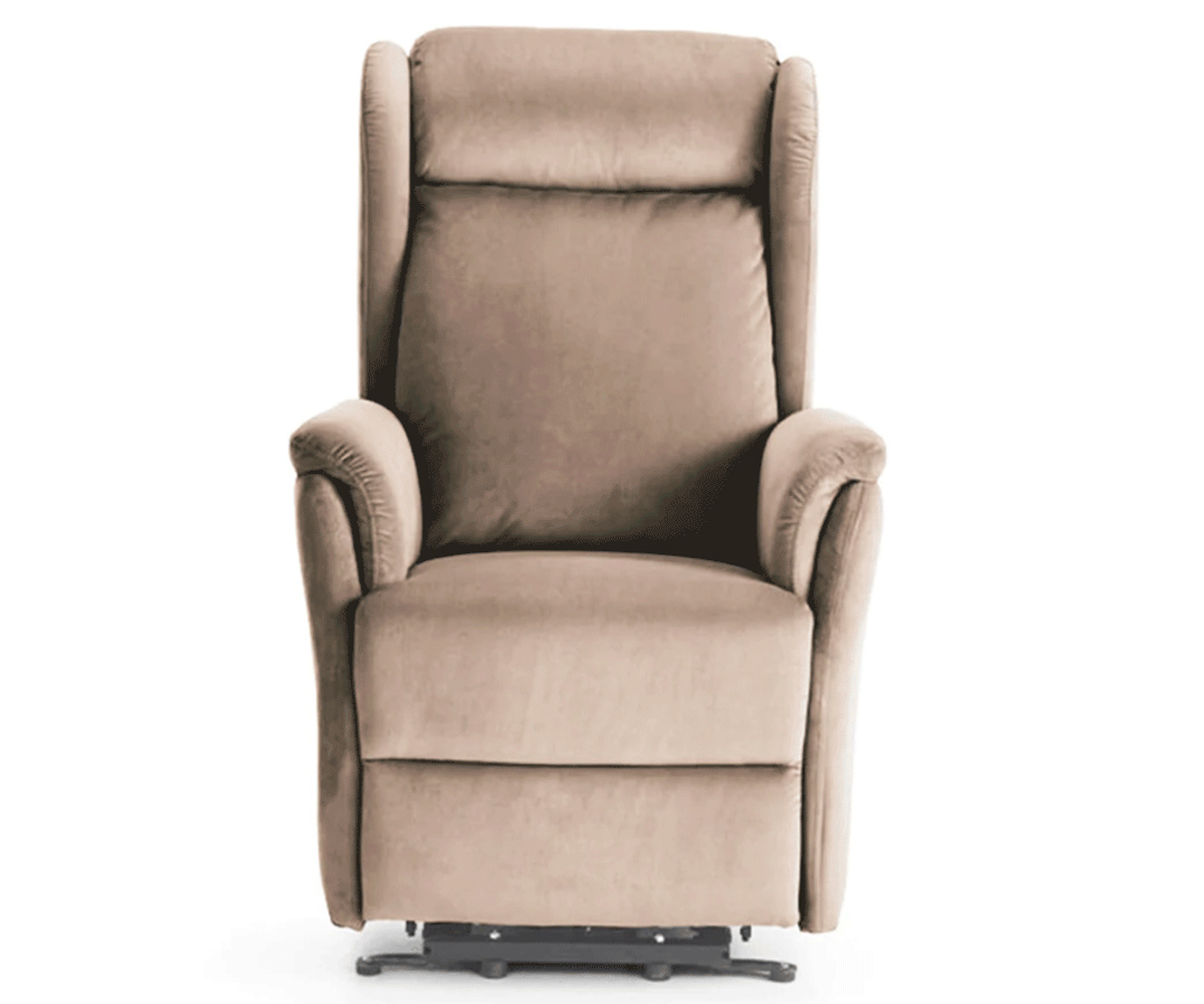 Poltrona relax elettrica lift 2 motori colore tortora