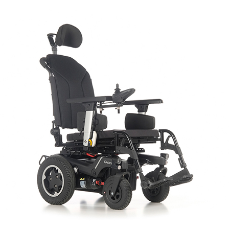Carrozzina elettrica quickie q400r sedeo lite con accessori a richiesta 