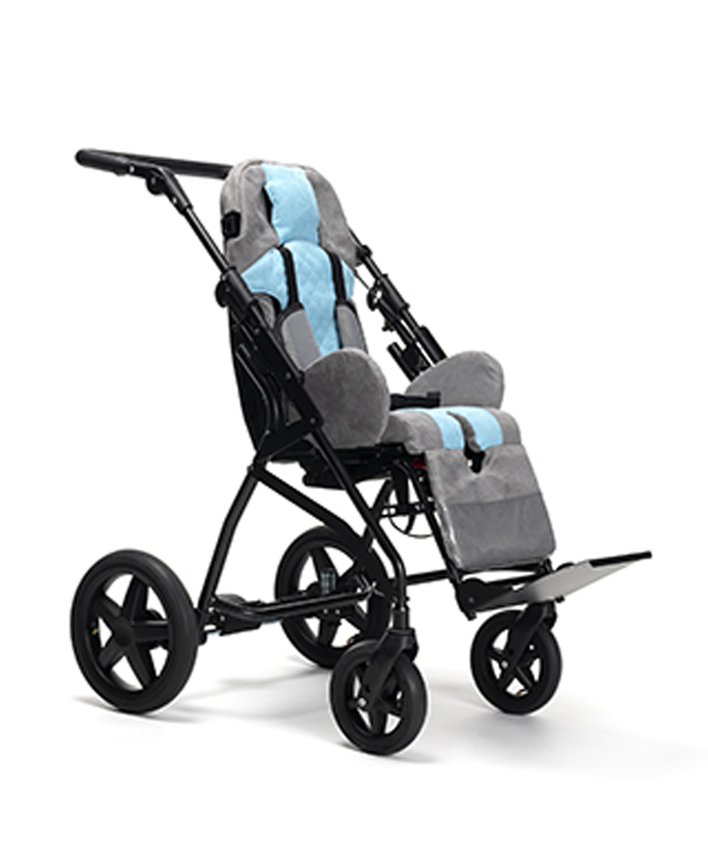 Passeggino gemini 2* per disabili con cuneo divaricatore seduta cm 40 