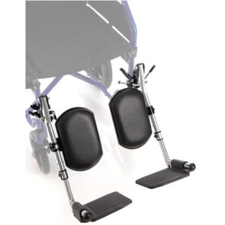 Pedane elevabili 40-43 cm per carrozzina leggera helios dyne paio 