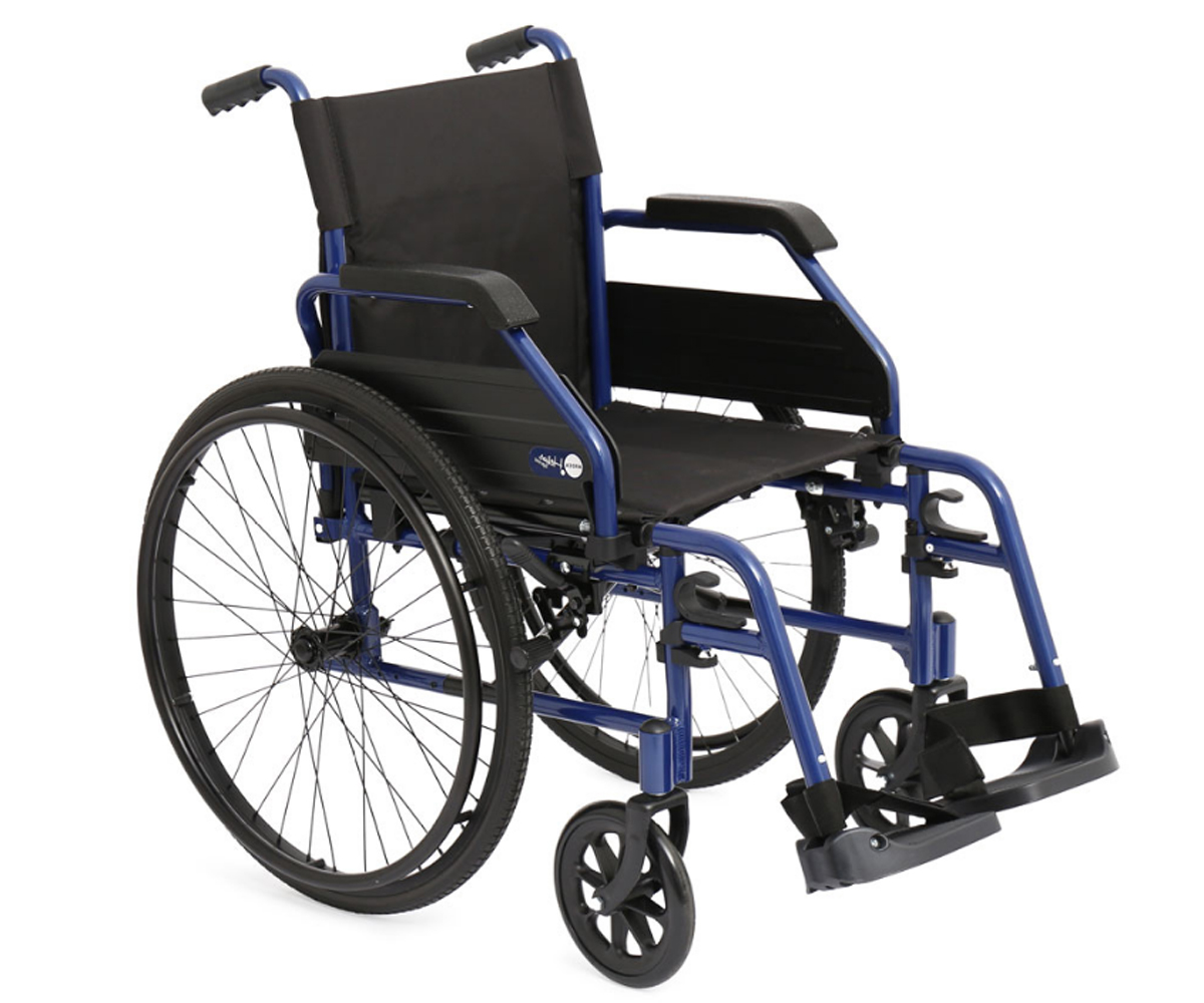 Carrozzina leggera pieghevole ad autospinta Helios Sprint in alluminio