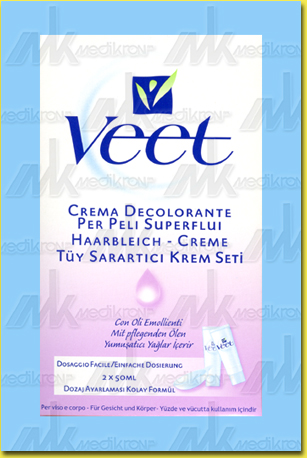 Veet decolorante peli superflui 50+50ml 