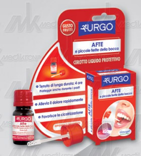 Cerotto urgo x afte liquido protett. gusto frutti rossi,flac.60ml. 