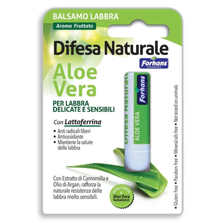 Forhans balsamo labbra aloe vera pelli delicate e sensibili 