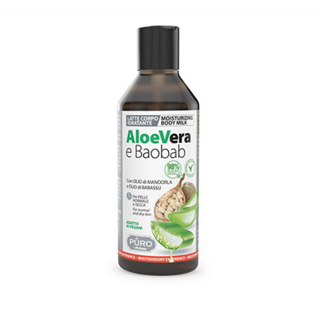 Puro latte corpo aloe e baobab idratante 250ml 