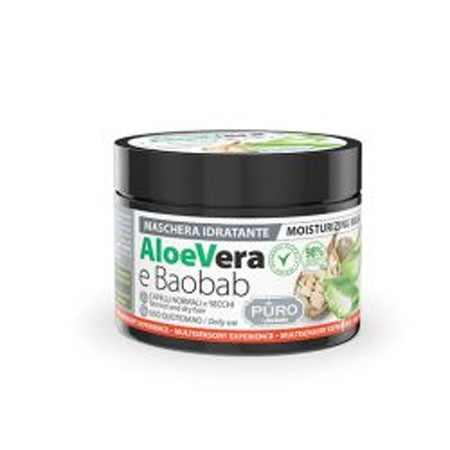 Puro maschera capelli idratante aloe vera e baobab 250ml 
