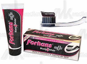Dentifricio black 4 white forhans sbiancante 75 ml 