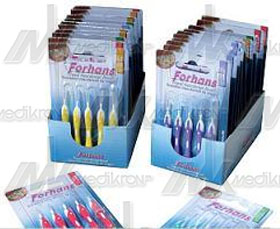 Scovolino conico spazi stretti forhans travel conf. 5 pz. 