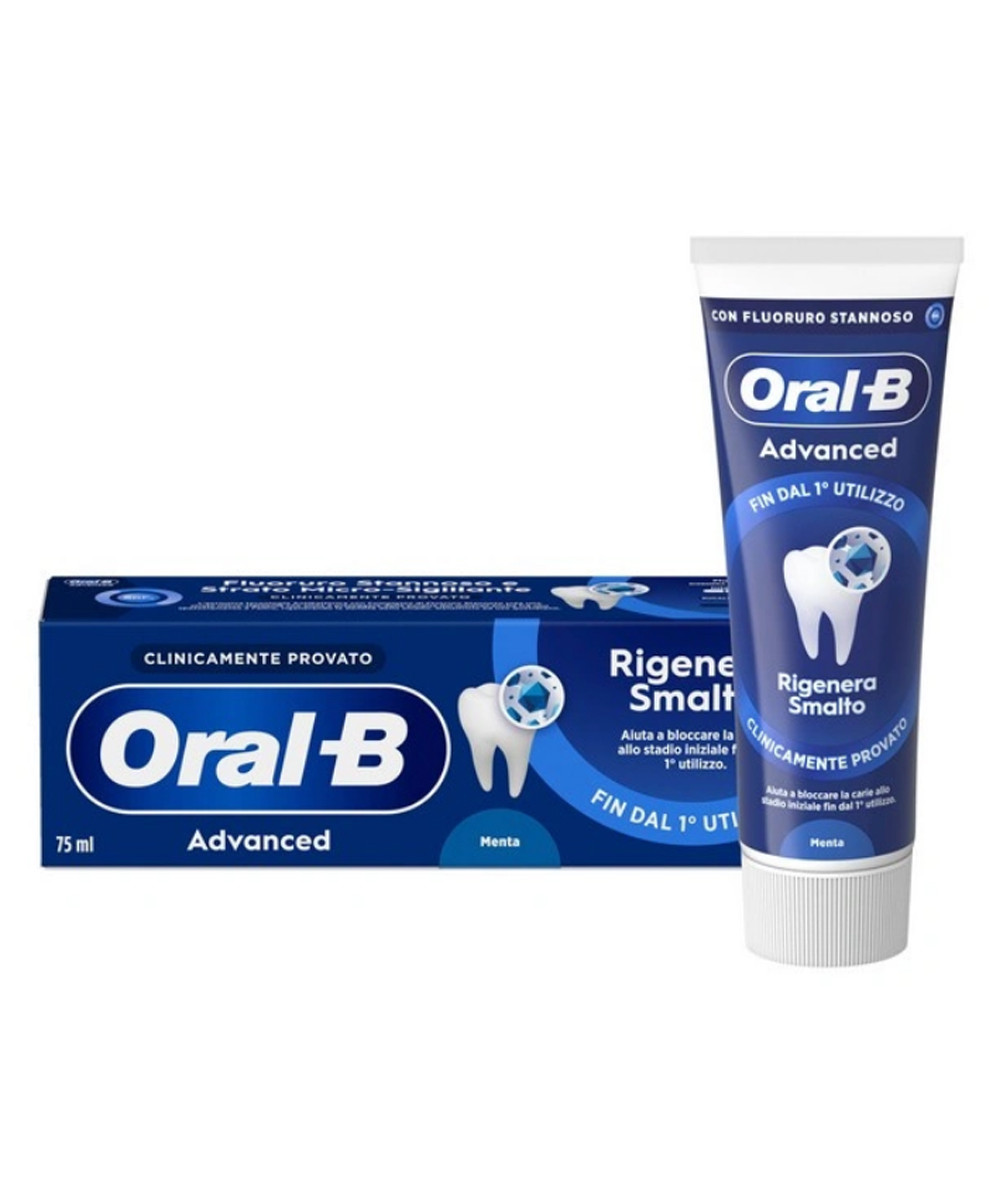 Oral-b Dentifricio Advanced Protezione Sensibilità 3x75ml, Dentifricio per Denti Sensibili, Pulizia Denti Efficace, Alito Fresco, Sapore Eucalipto Menta