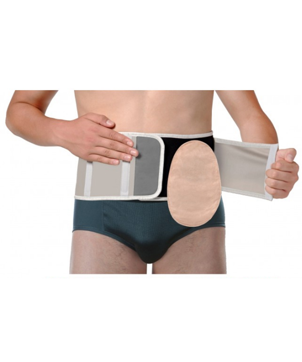 Fascia per stomizzati h 16 cm tg xl circ. 77-106 color grigio 