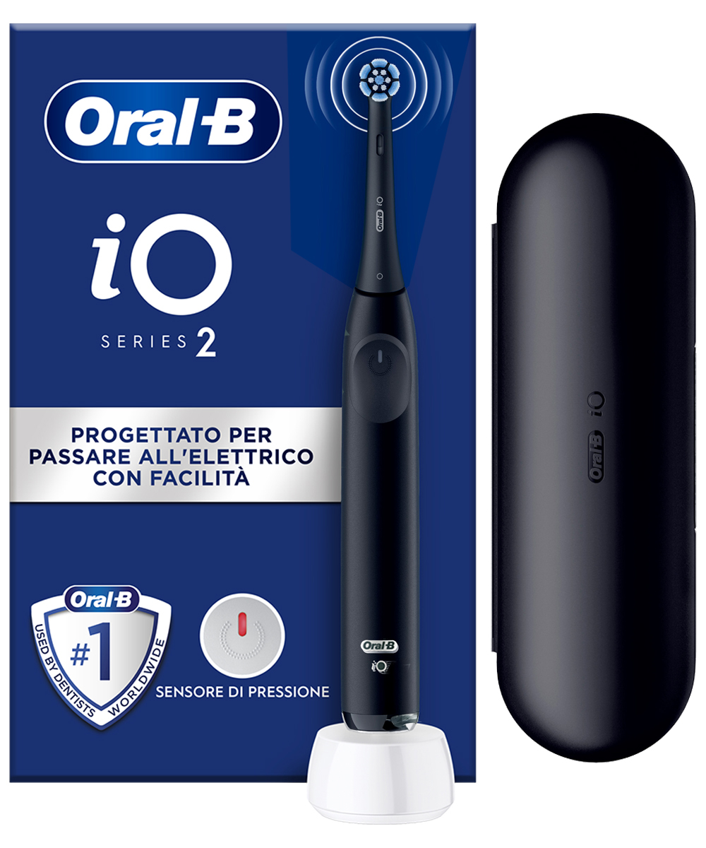 Spazzolino elettr. oral b io2 nero +custodia 