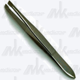 Pinzetta brunita punta obliqua stretta - wal art.4319 