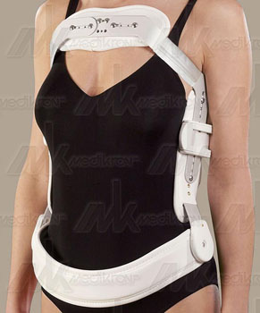 Ro+ten busto iperestensore a 3 punti modularplus corto, tg. m 